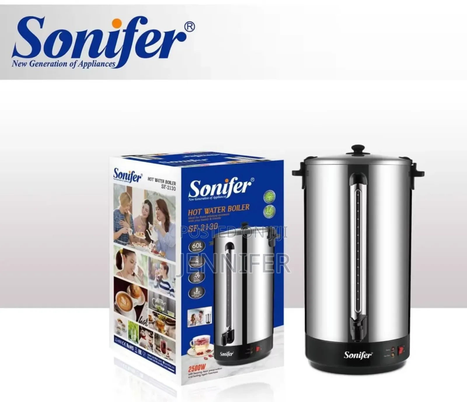 Sonifer Sf-2130 Professional-Grade Stainless Steel Hot Water Boiler