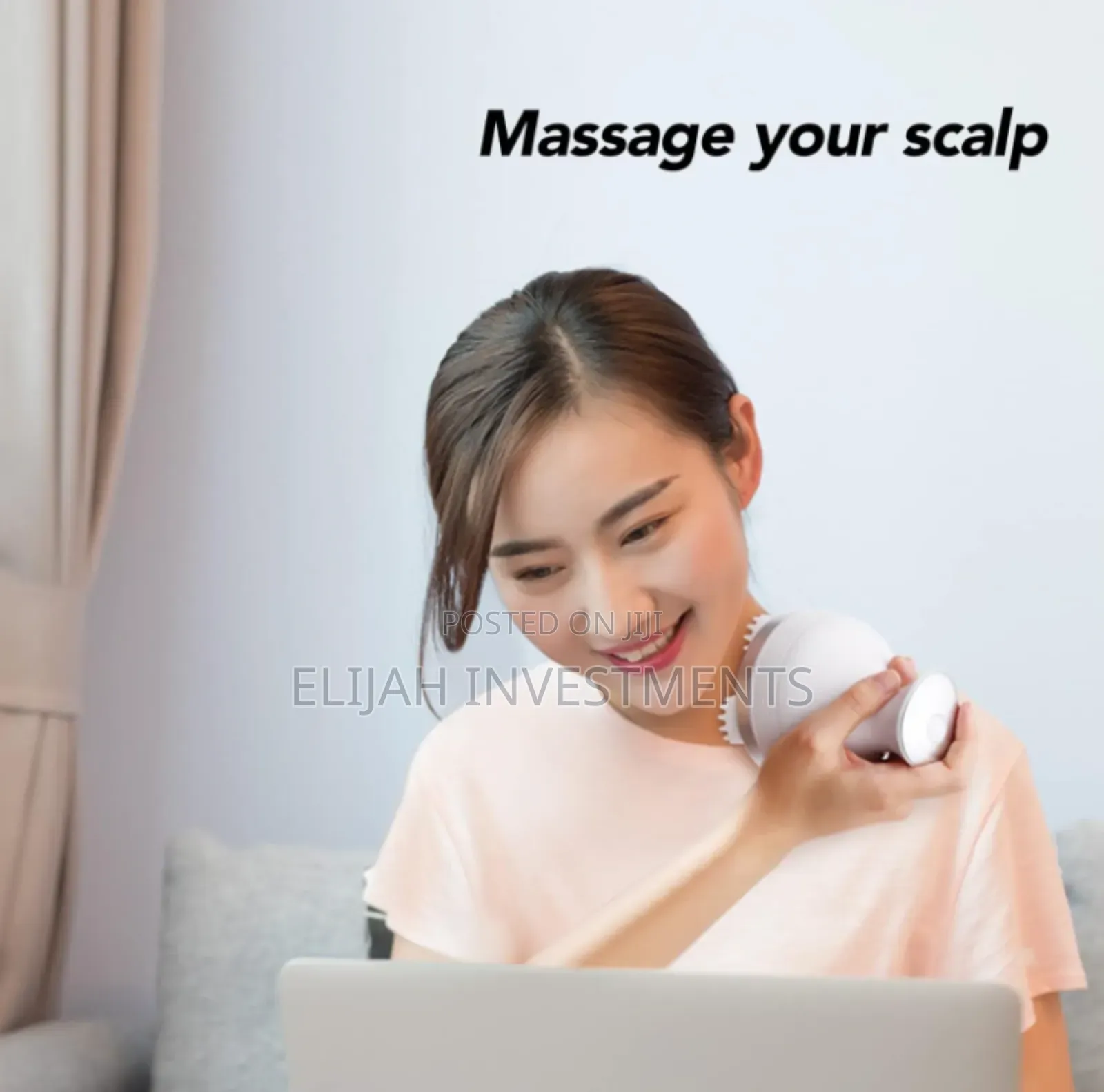 Electric Head Scalp Massager (White)