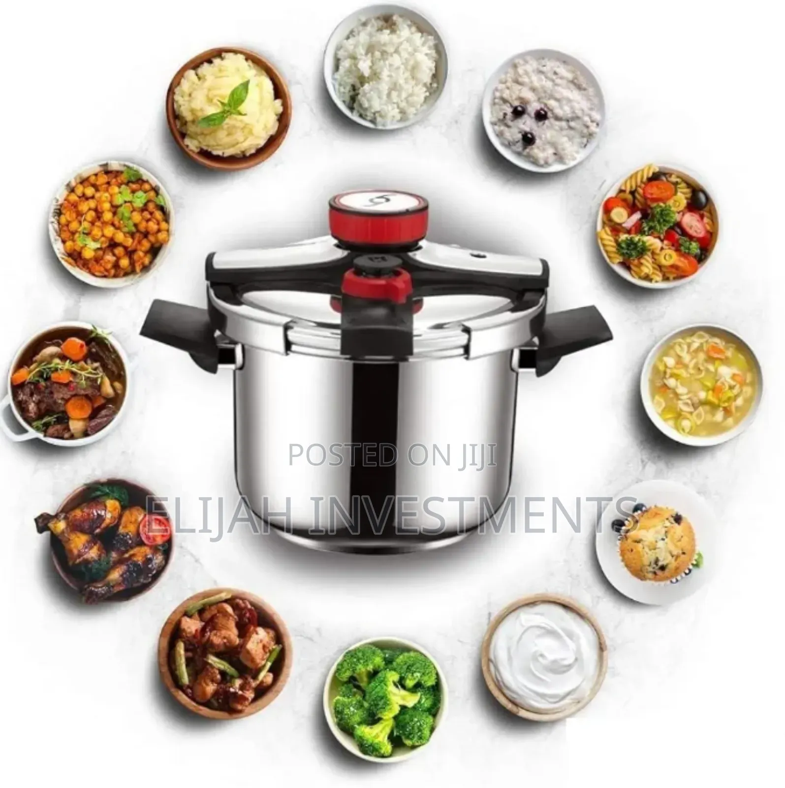 Stainless Steel Pressure Cooker 10 Liters