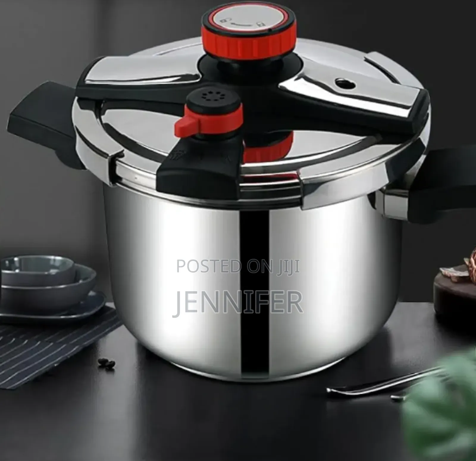 Stainless Steel Pressure Cooker 10 Liters