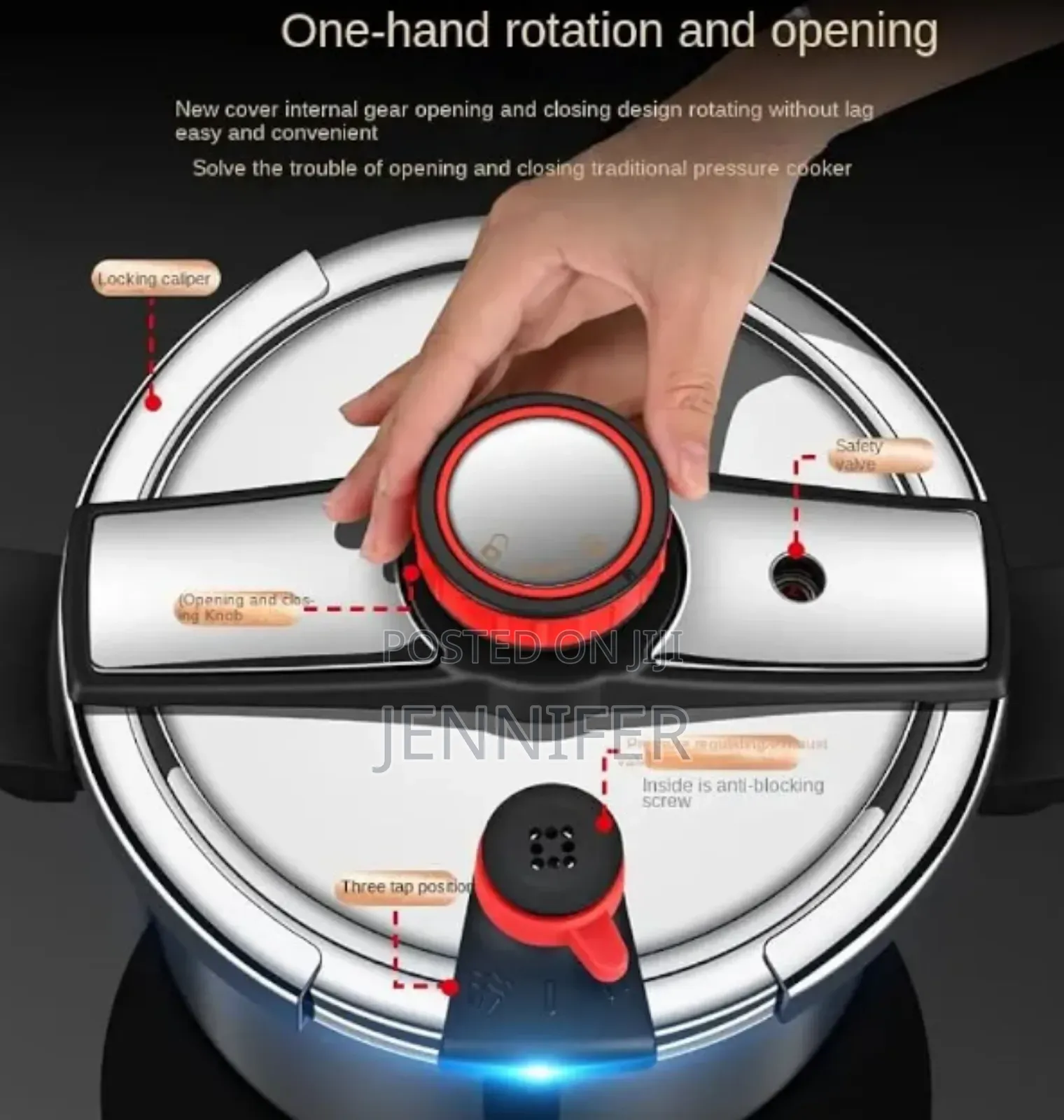 Stainless Steel Pressure Cooker 10 Liters