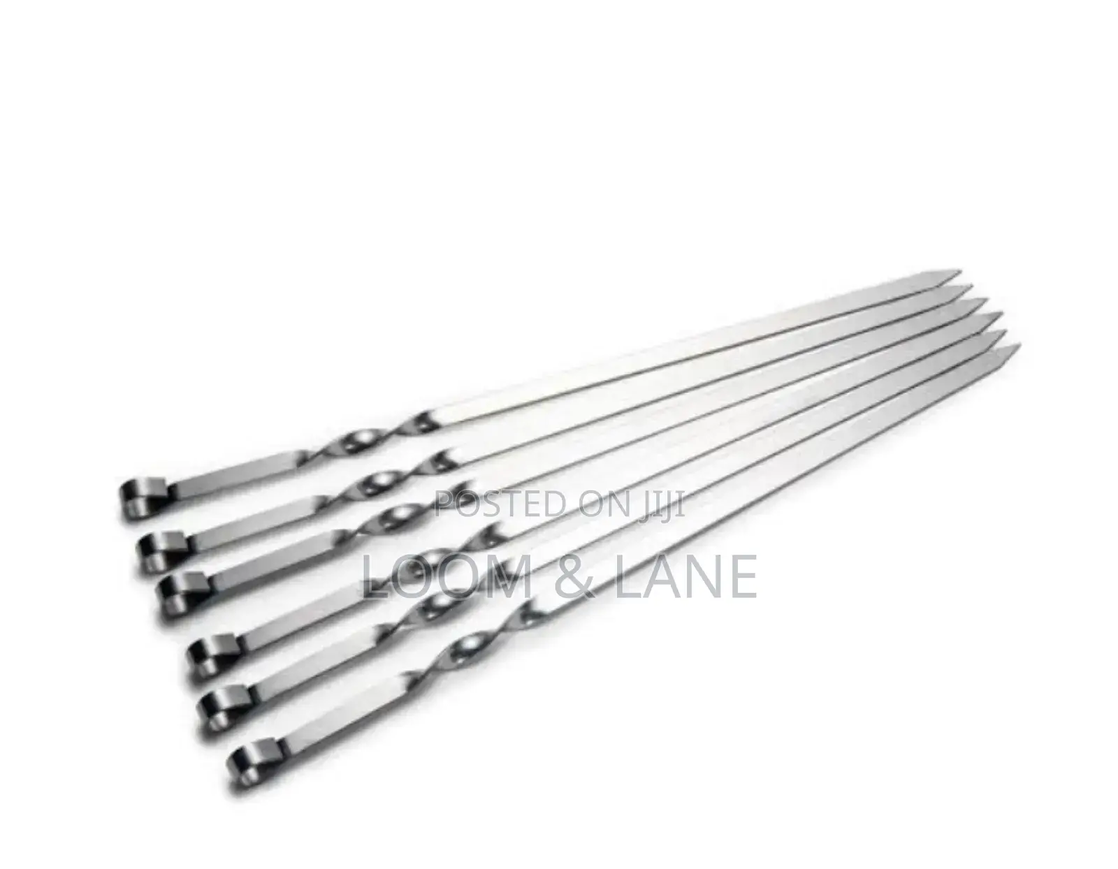6pcs Stainless Steel BBQ Skewers