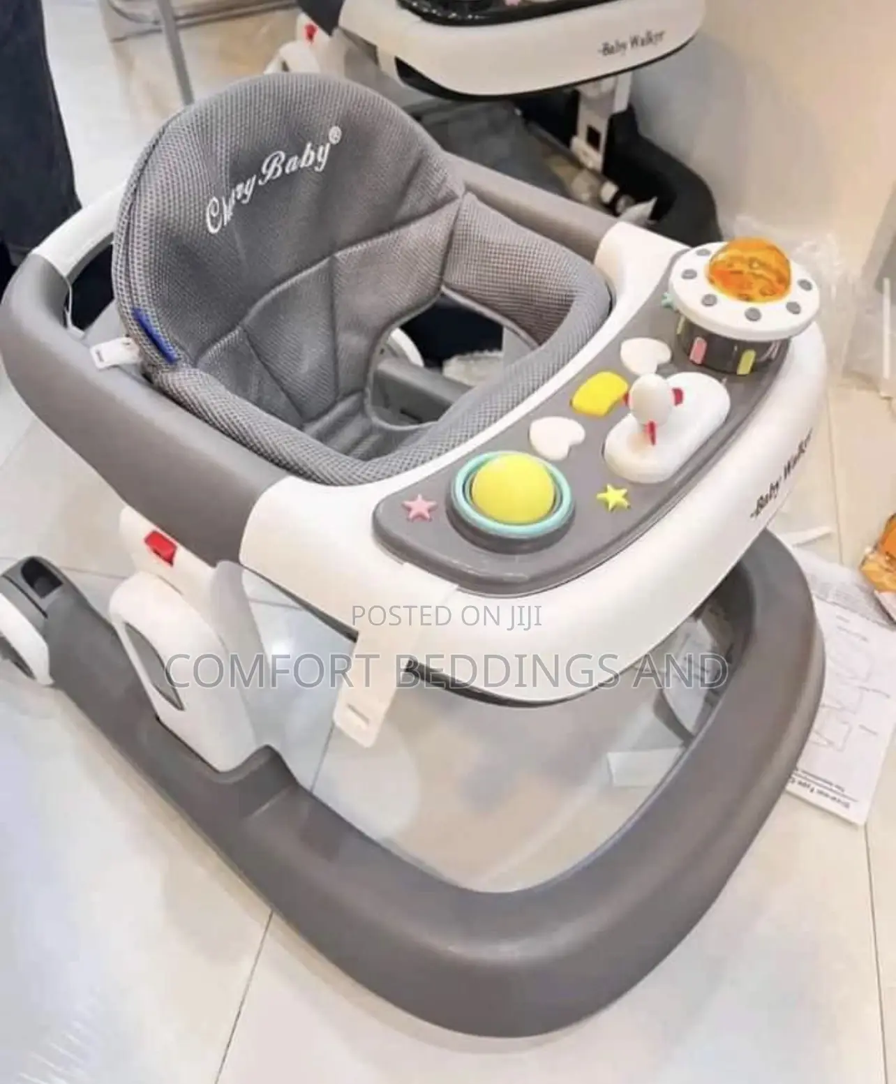 Cherry Musical Baby Walker Gray