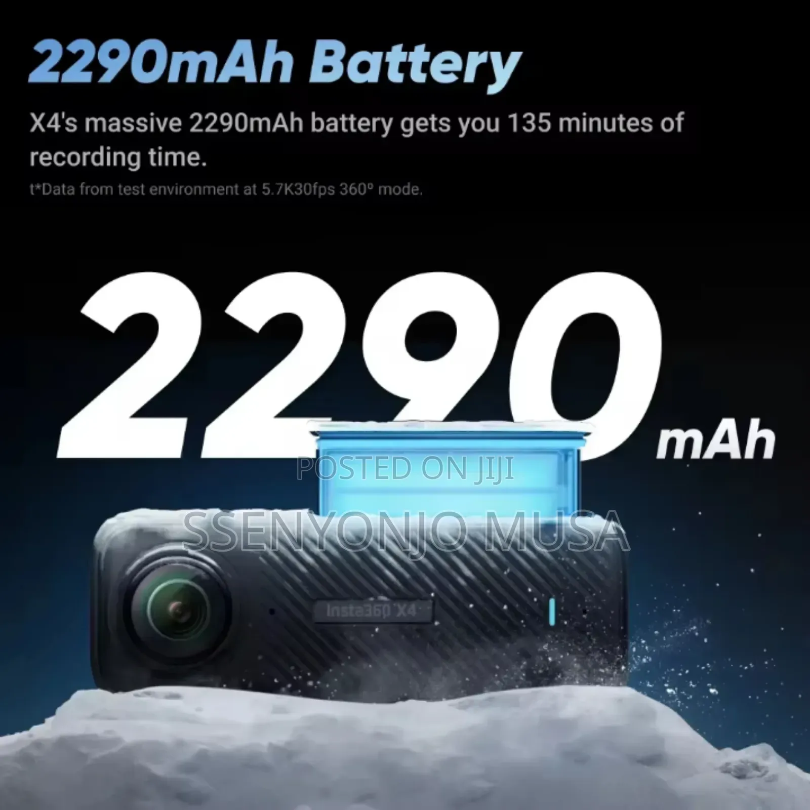 Insta360 X5 Action Camera – 360° Waterproof Camera With Flowstate