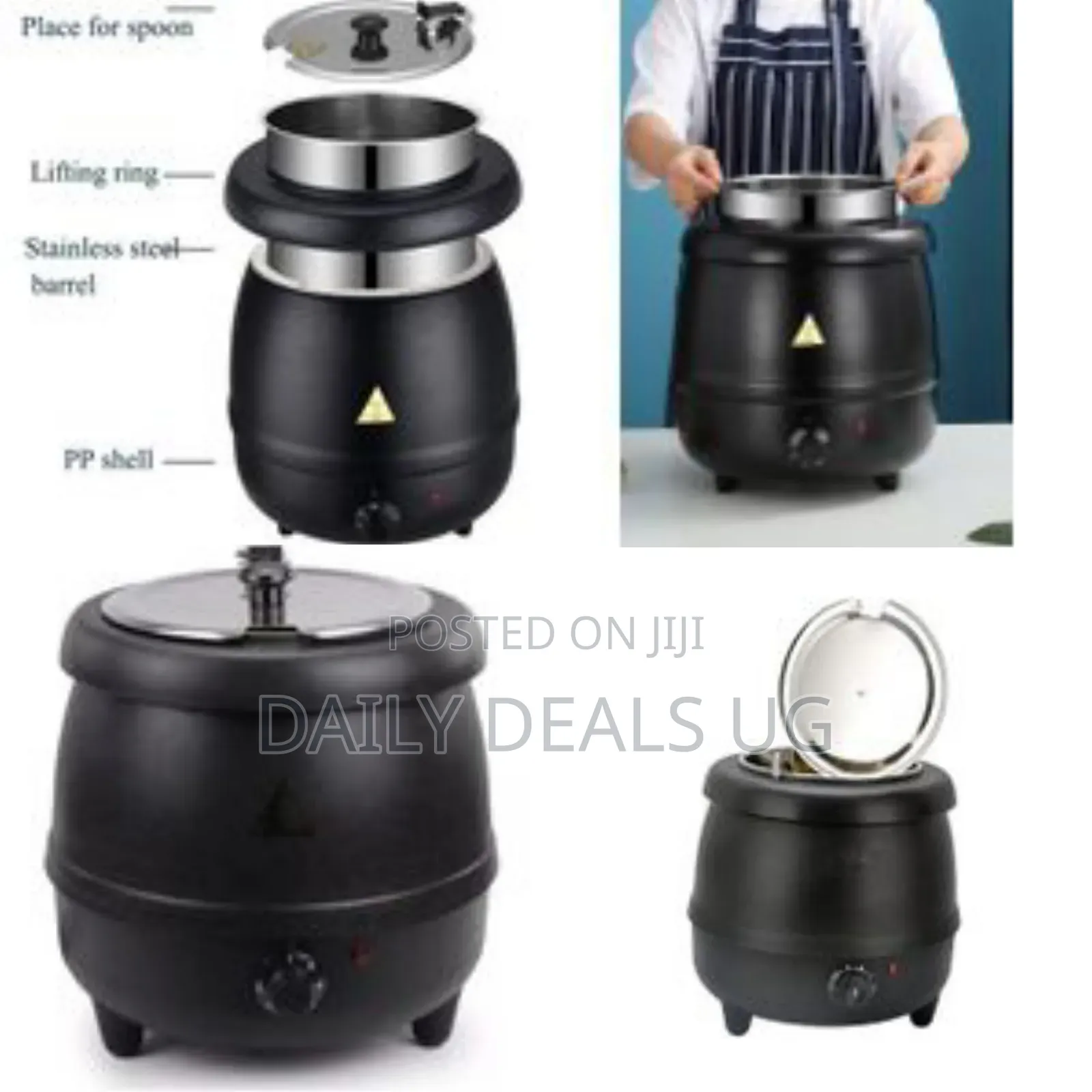 6.5l Commercial Soup Kettle Warmer Countertop Food Kettle Warmer