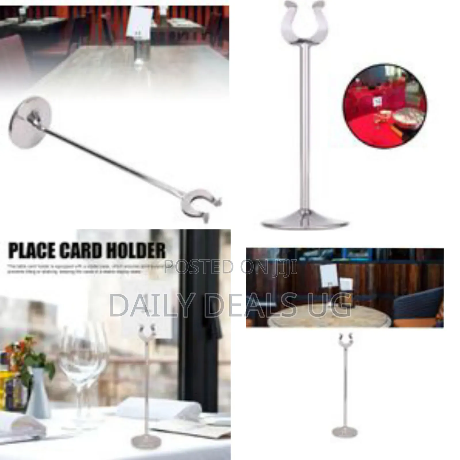 Table Number Holders, Stainless Steel Table Card Holder Place Card