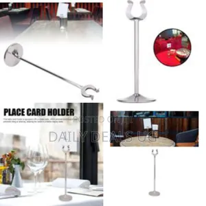 Table Number Holders, Stainless Steel Table Card Holder Place Card