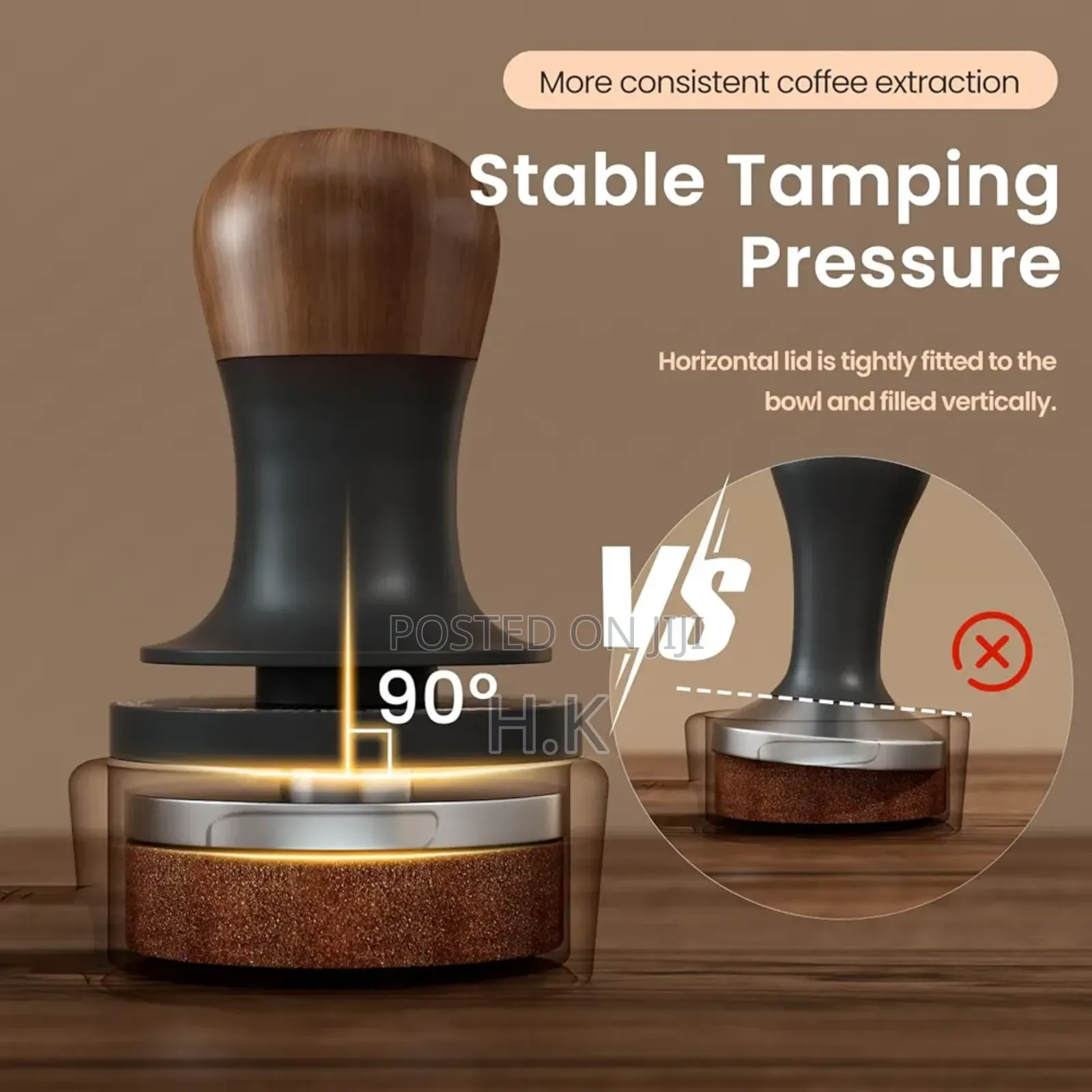 MHW-3bomber 51mm Espresso Tamper