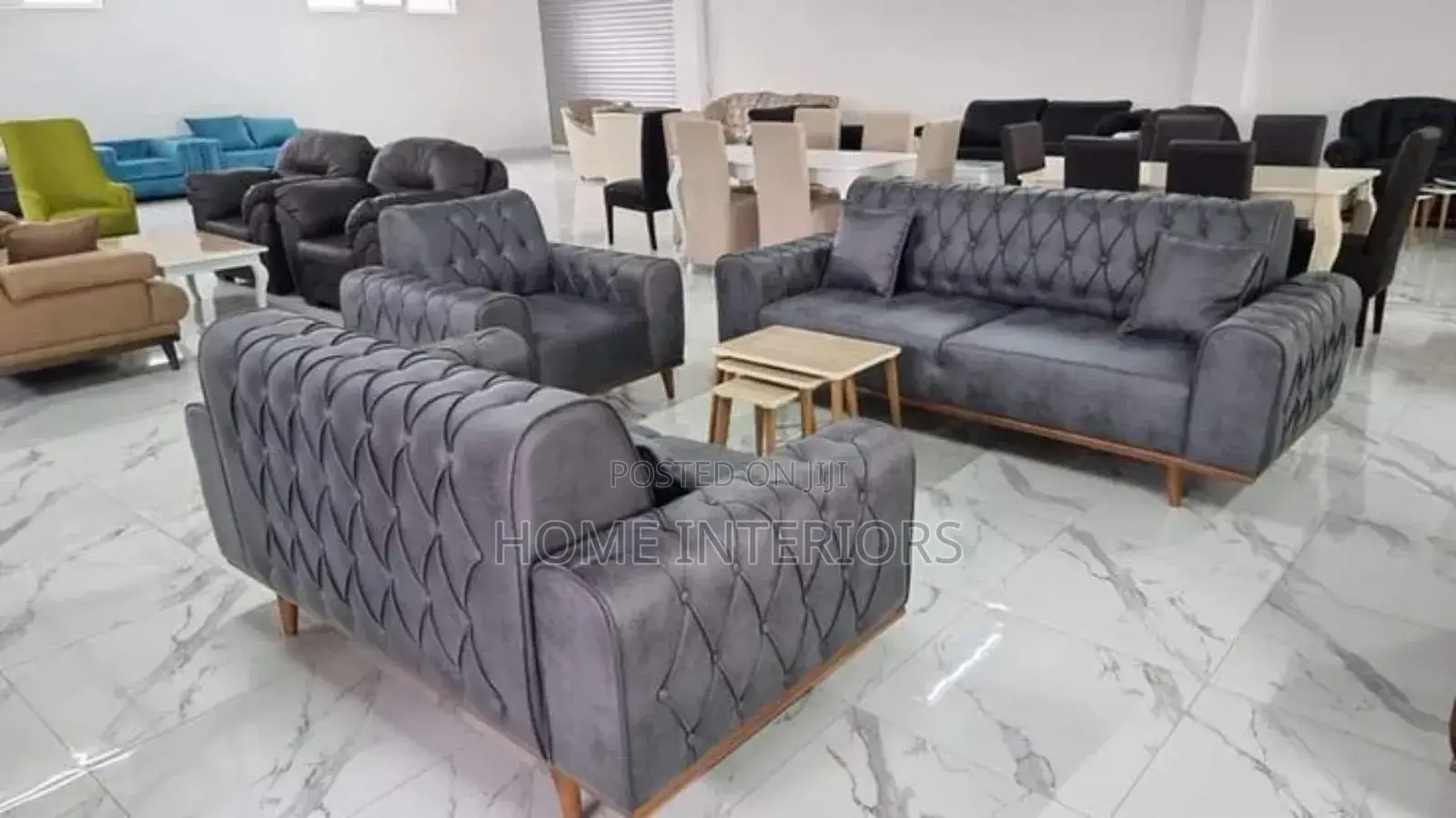 3,2,1 Seater Sofa in Gray Colour