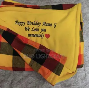 Printed Maasai Fleece Blankets