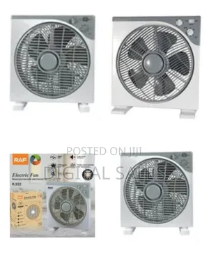 Raf Compact Box Fan With Speed and Timer Control