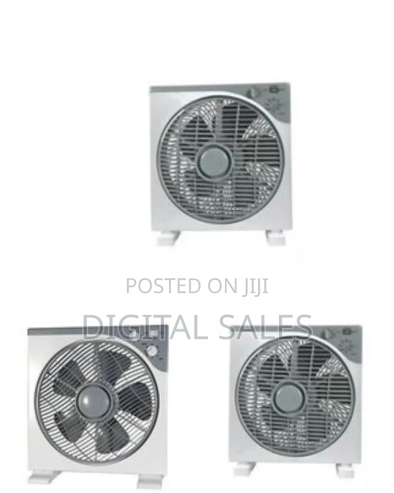Raf Compact Box Fan With Speed and Timer Control