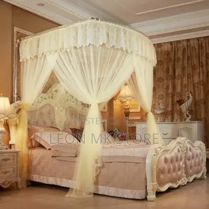 Cream 2standing Poles Mosquito Nets