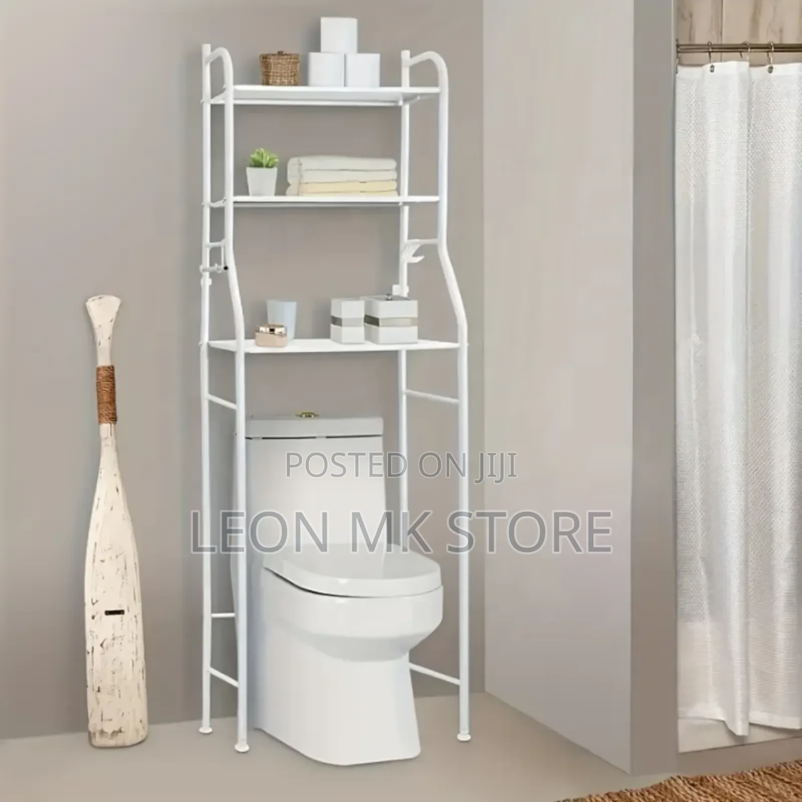 3-Tier Balcony Toilet Shelf