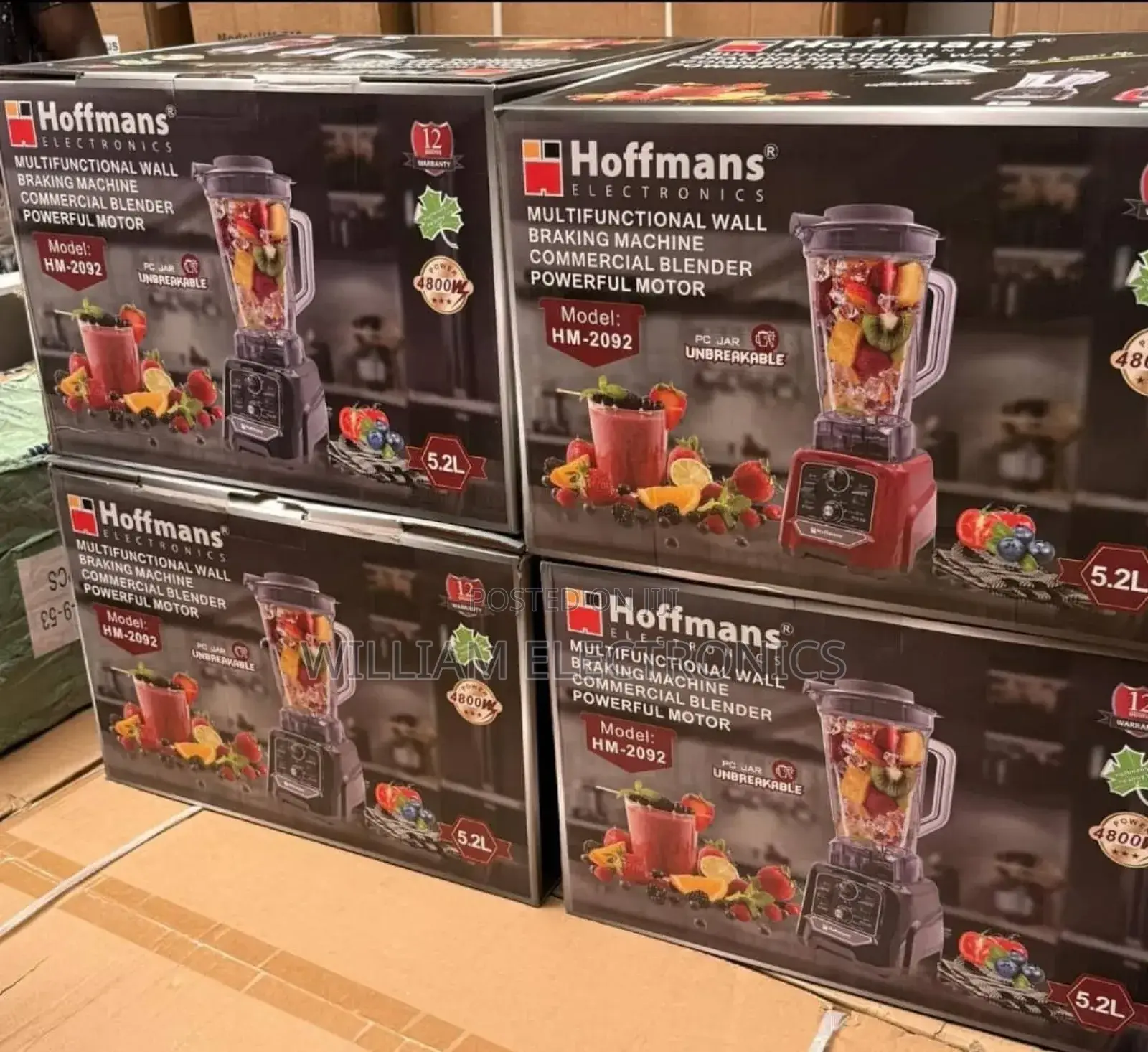 Hoffmans 5.2litres Commercial Blender