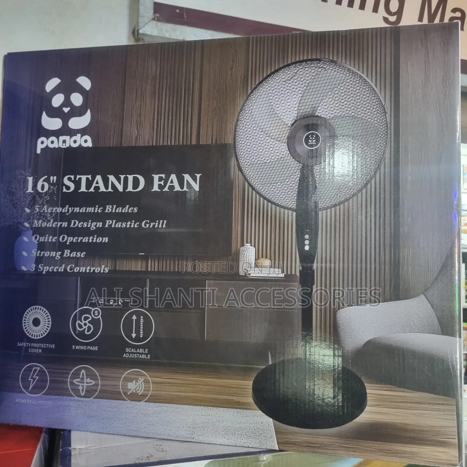 Stand Fan 16 Inch Panda, Electric Floor Fan Panda