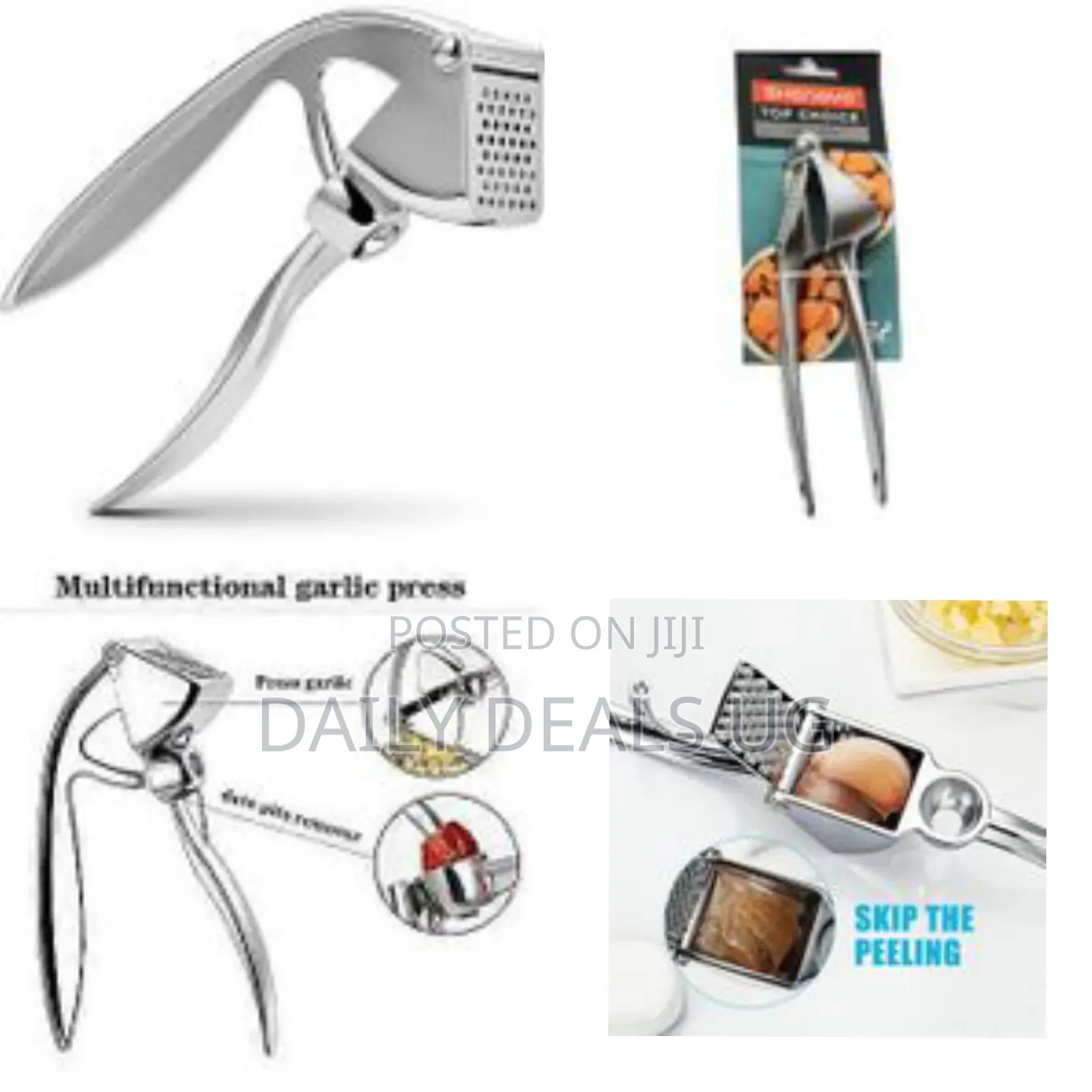 Garlic Press, Premium Kitchen Garlic Mincer Tool, Rust Proof