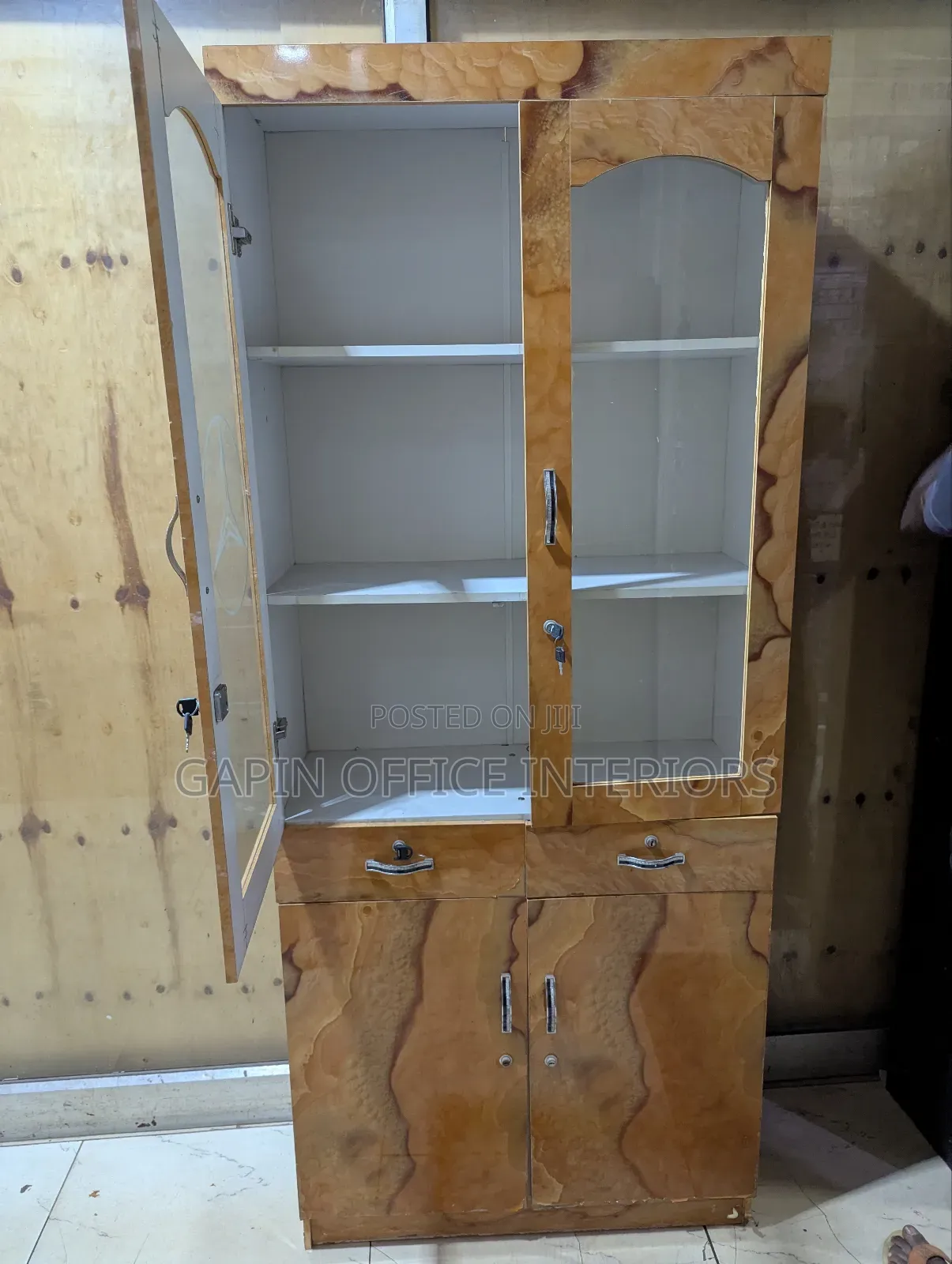 Second Hand Book Shelf With Half Glass
