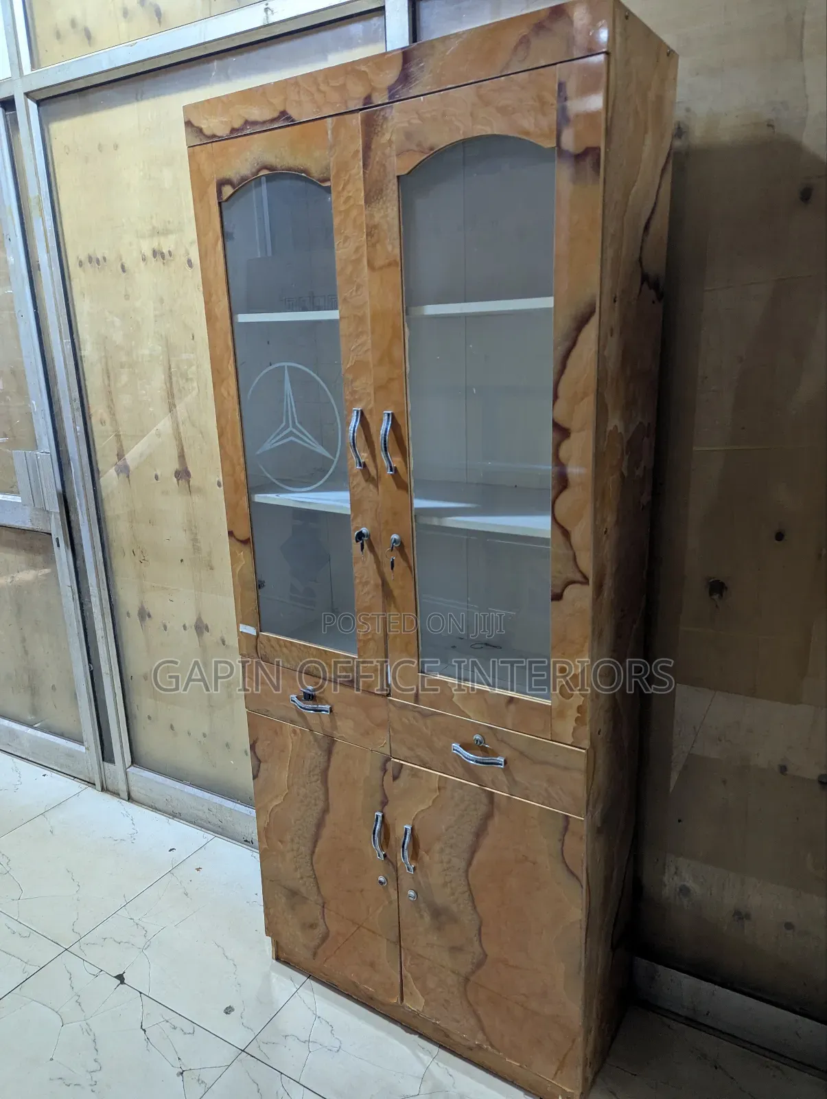 Second Hand Book Shelf With Half Glass