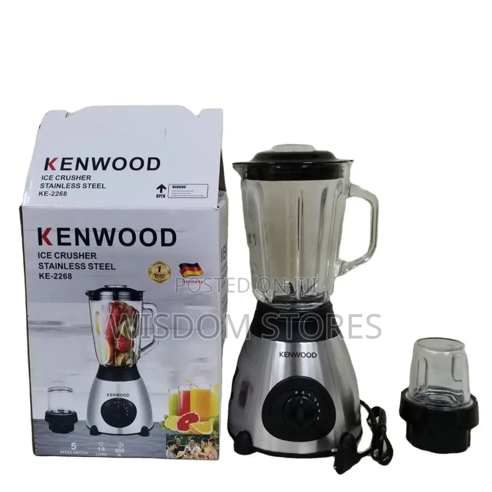 Kenwood 2 in 1 Powerful Ice Crusher Blender With Grinder - 850w