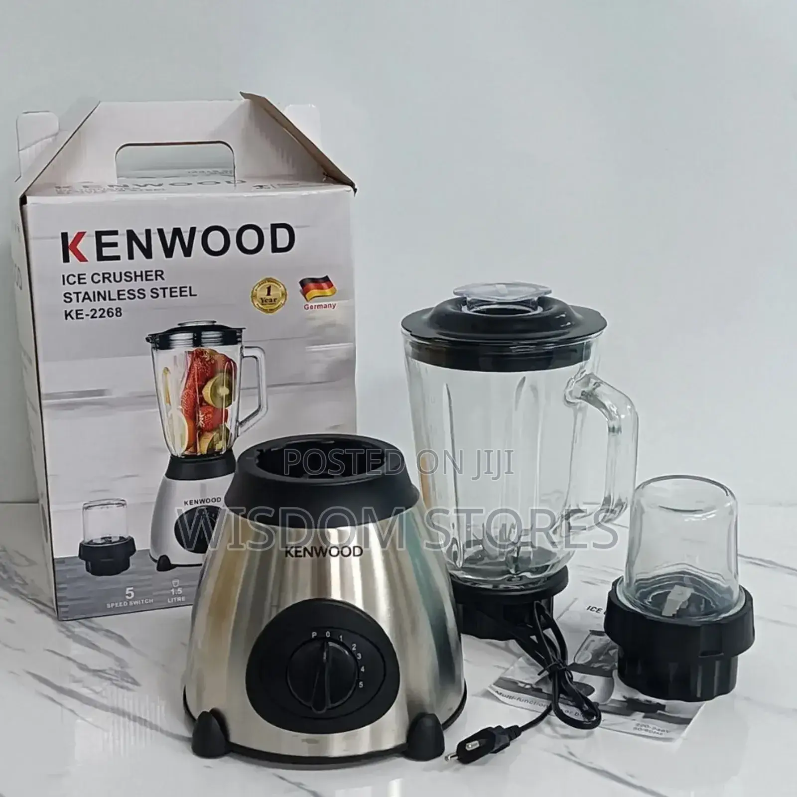 Kenwood 2 in 1 Powerful Ice Crusher Blender With Grinder - 850w