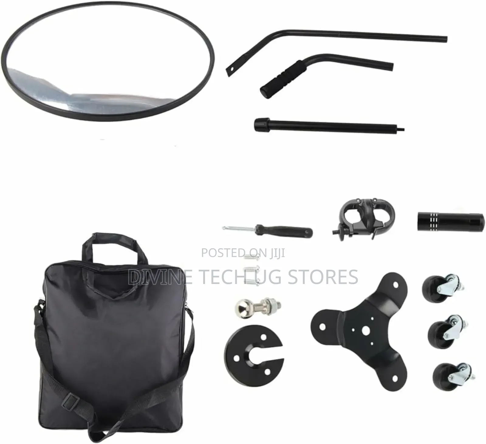 Under Vehicle Search Mirror With Led Light Torch(12 Inches)