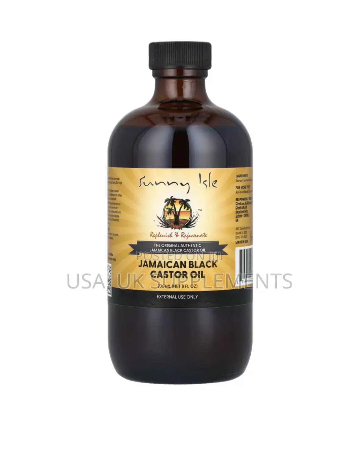 Original Sunny Isle Jamaican Black Castor Oil (Big Size)