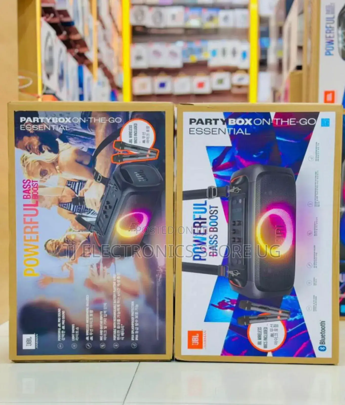 *Jbl Party Box on-the-Go* *Essential With Wireless Dual Mic *