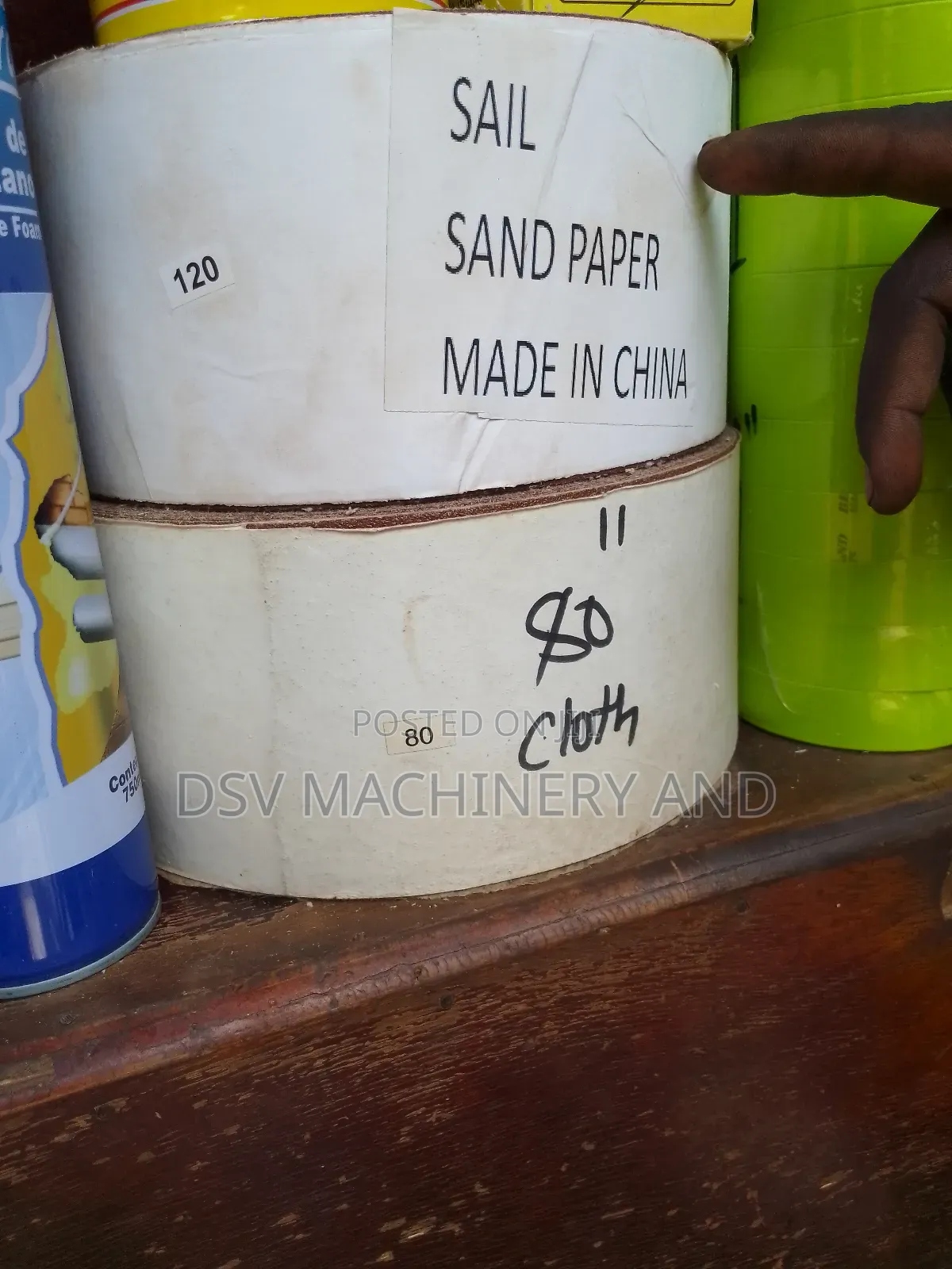 Sail Sand Paper P80 and P120 Cloth