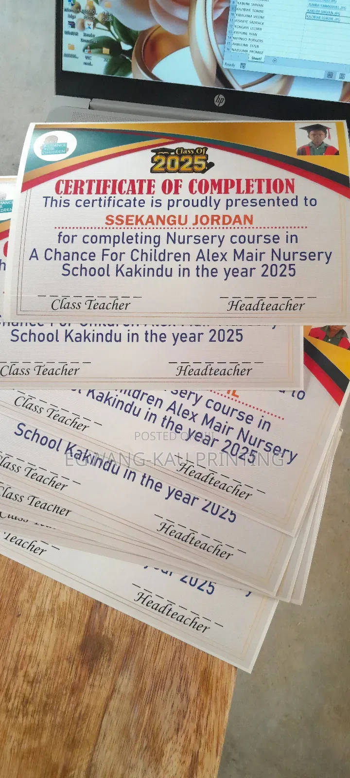 Certificates