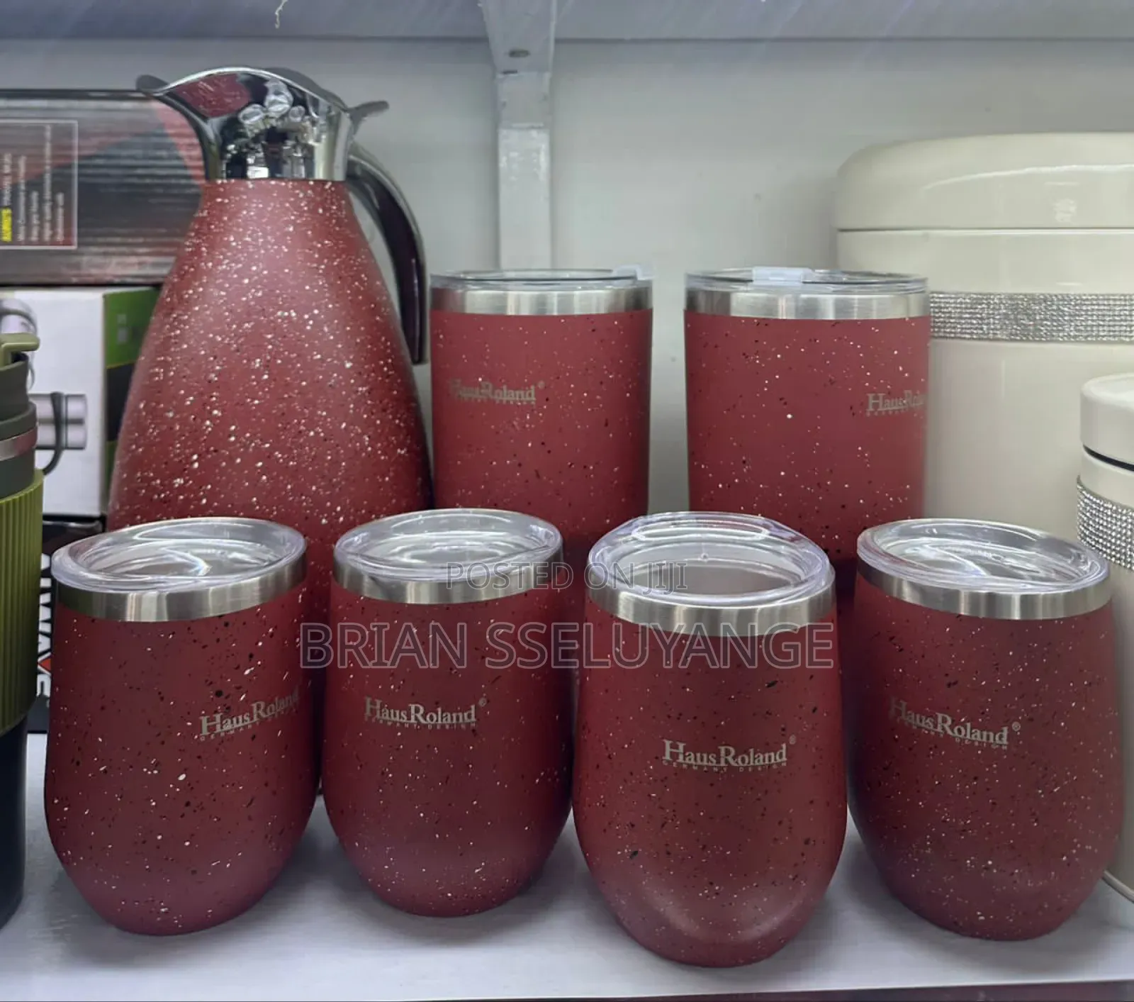 7 Pieces Flask and Cups Set
