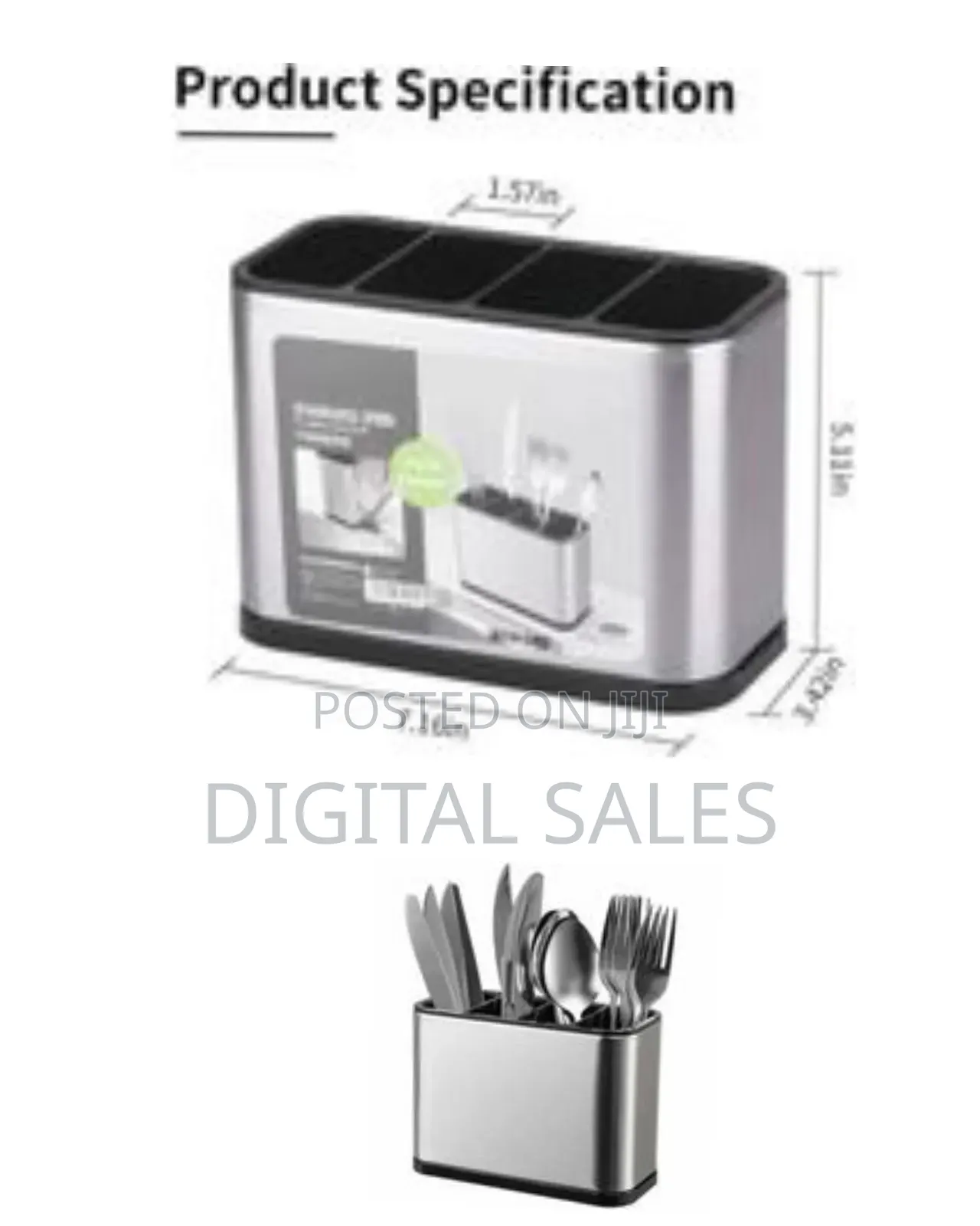 Stainless Steel Utensil Holder