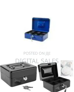 Portable Metal Cash Box With Key Loc