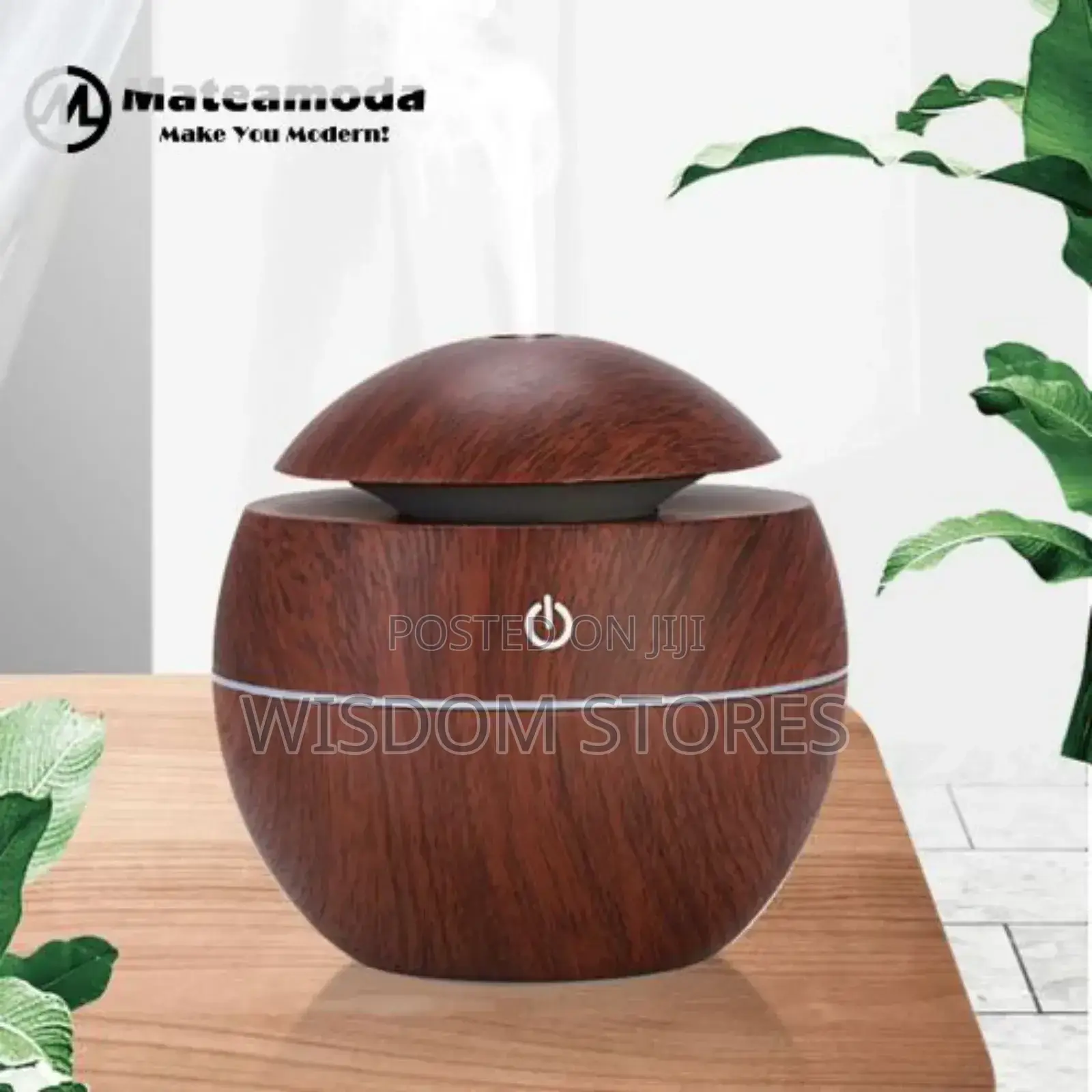 Ultrasonic Aroma Humidifier With Color-changing Led Lights.