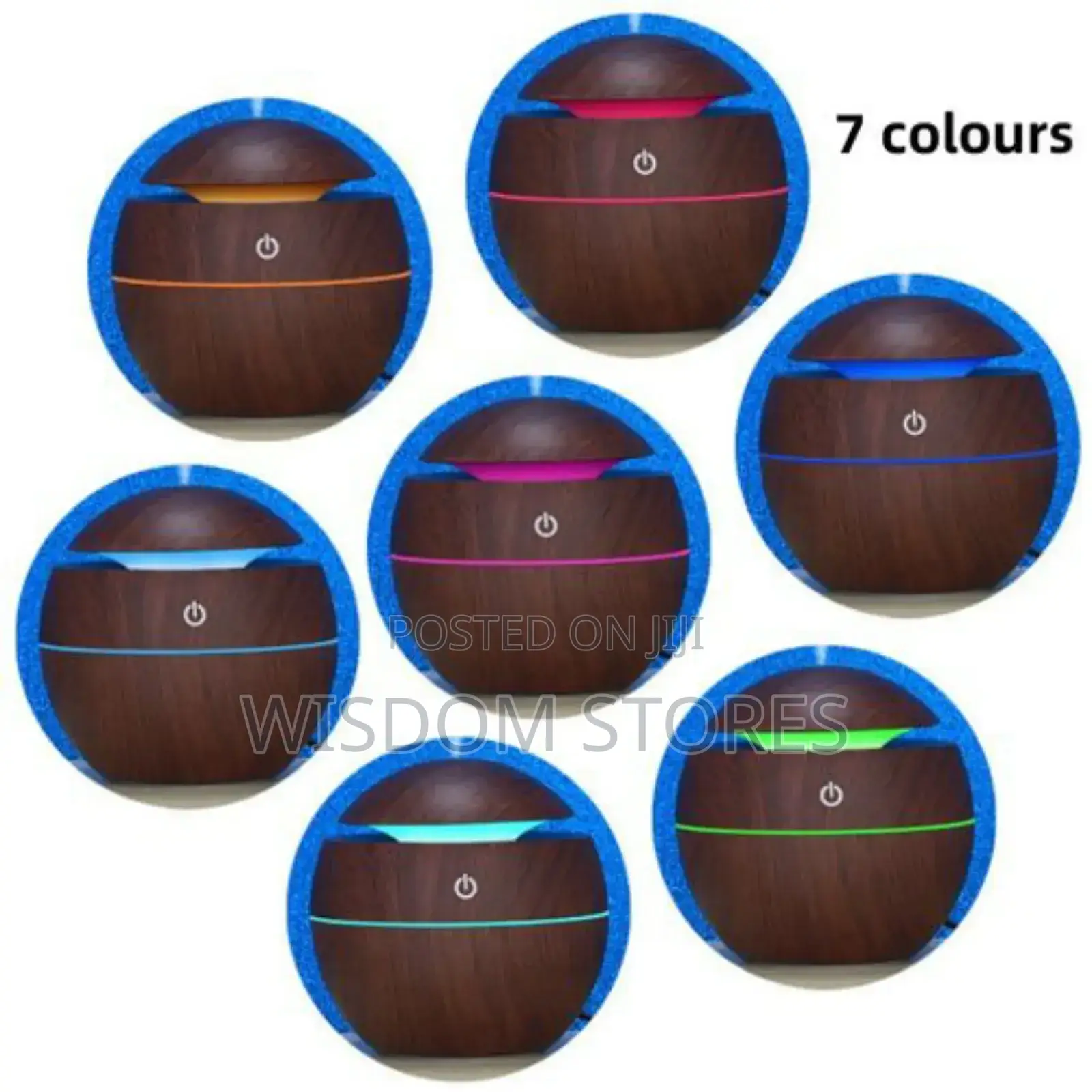 Ultrasonic Aroma Humidifier With Color-changing Led Lights.