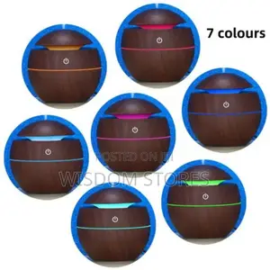 Ultrasonic Aroma Humidifier With Color-changing Led Lights.