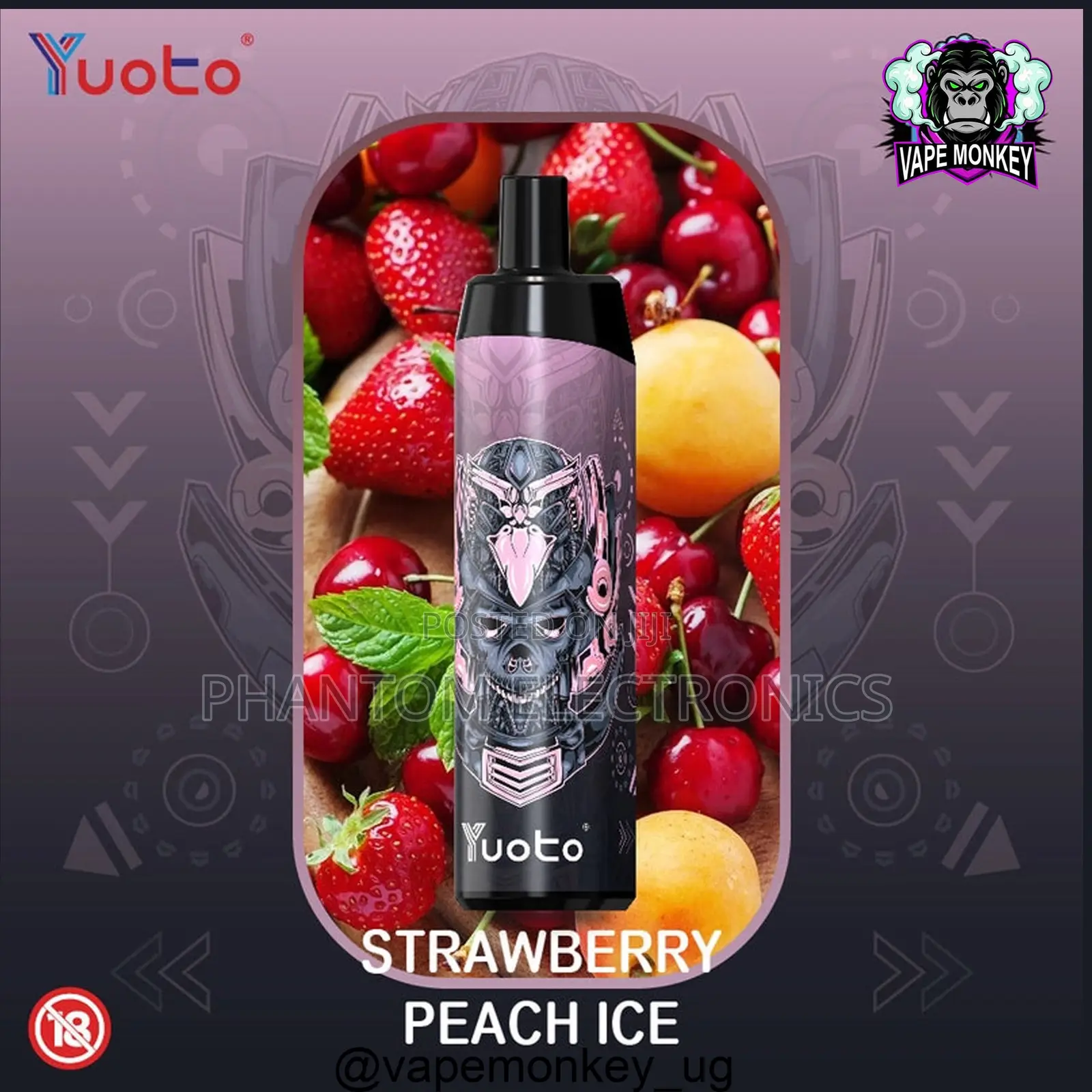 Thanos Straw Berry Peach Ice Vape