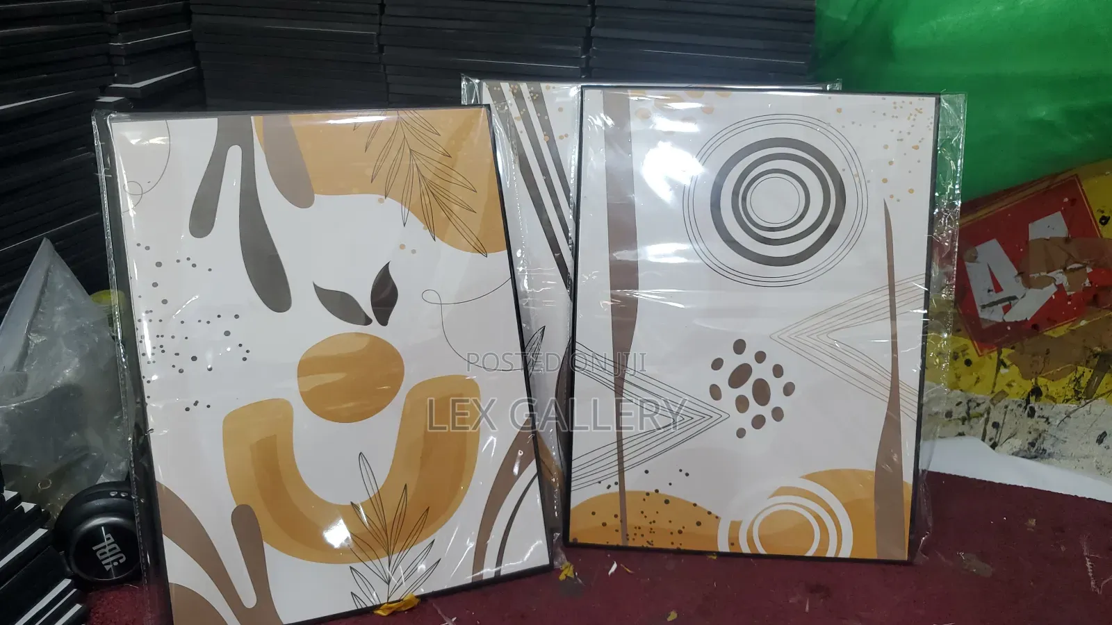 Art Work on Boards and Frames