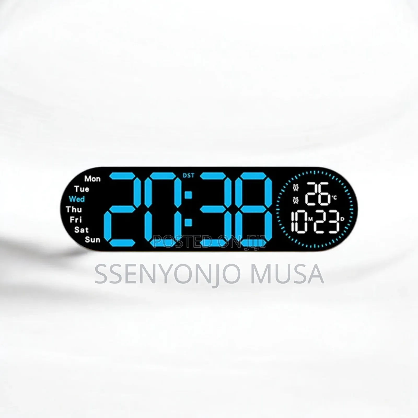 Led Digital Alarm Clock With Dual Alarms – Adjustable Brightness
