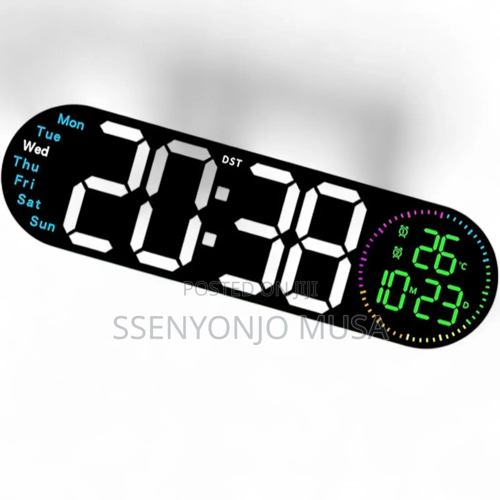 Led Digital Alarm Clock With Dual Alarms – Adjustable Brightness