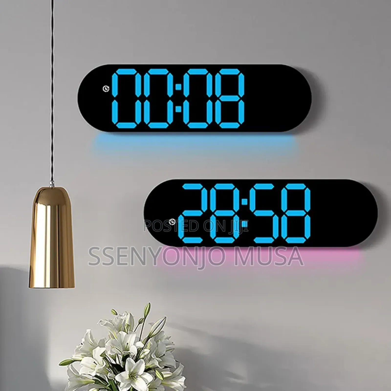 Led Digital Alarm Clock With Dual Alarms – Adjustable Brightness
