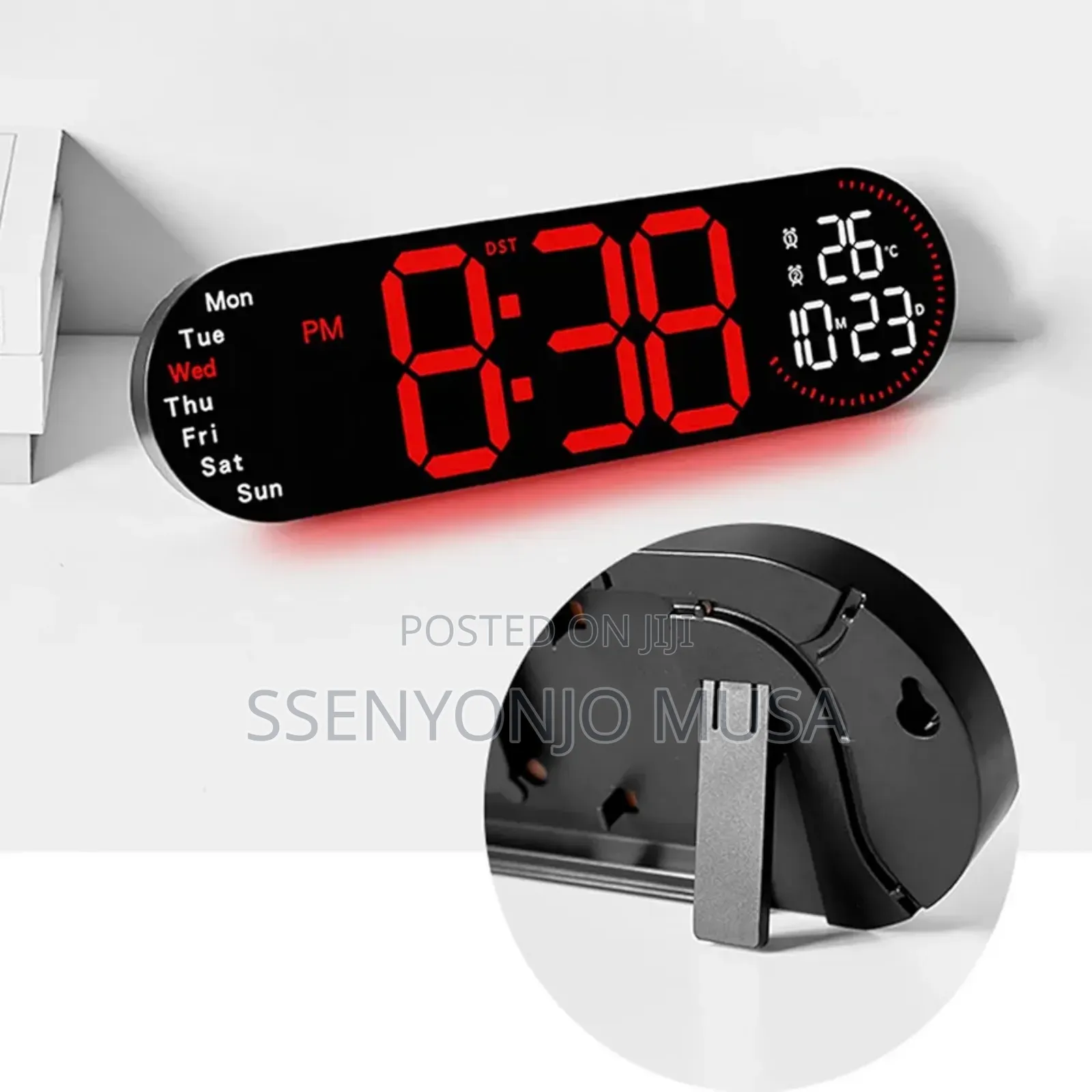 Led Digital Alarm Clock With Dual Alarms – Adjustable Brightness