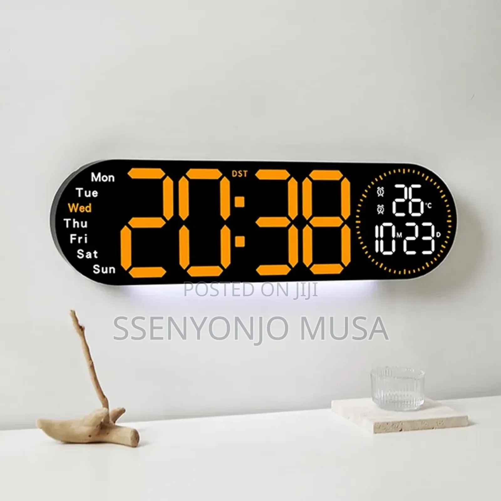 Led Digital Alarm Clock With Dual Alarms – Adjustable Brightness