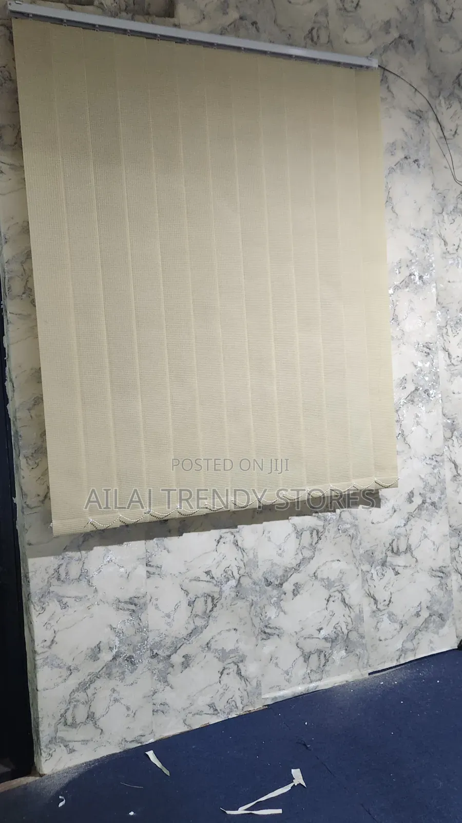 Cream Vertical Office Blinds Per Square Metre