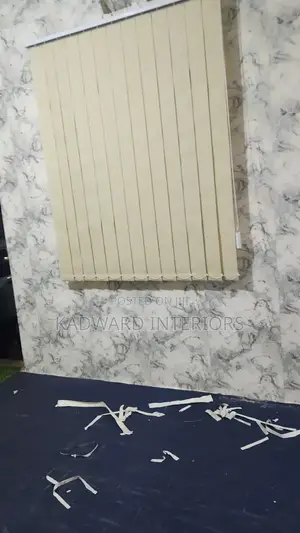 Cream Vertical Office Blinds Per Square Metre