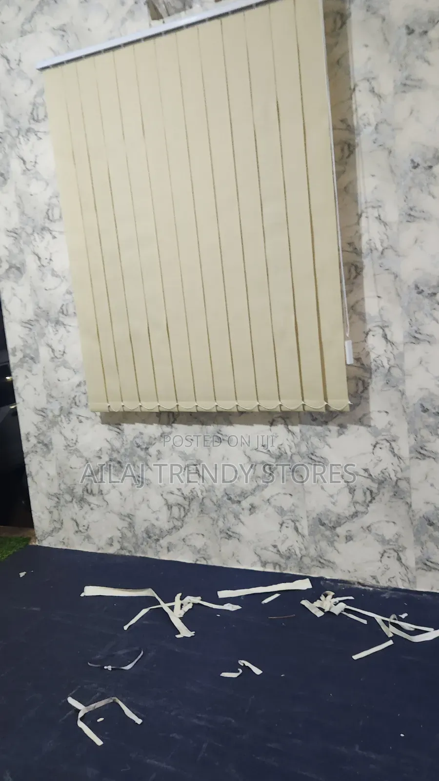 Cream Vertical Office Blinds Per Square Metre