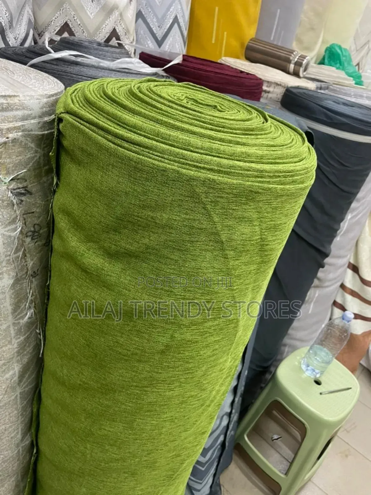 Green Kikutiya Curtains Per Metre