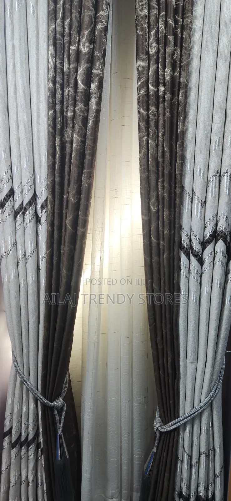 Brown Mix and Match Curtains Per Metre