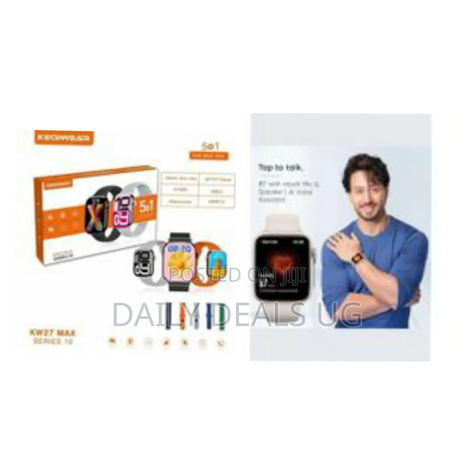 Kw27 Max Series 10 Smartwatch by Keqiwear – Touchscreen Fitness Track
