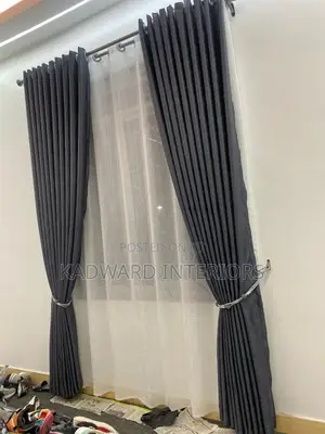 Dark Gray Curtains Per Metre